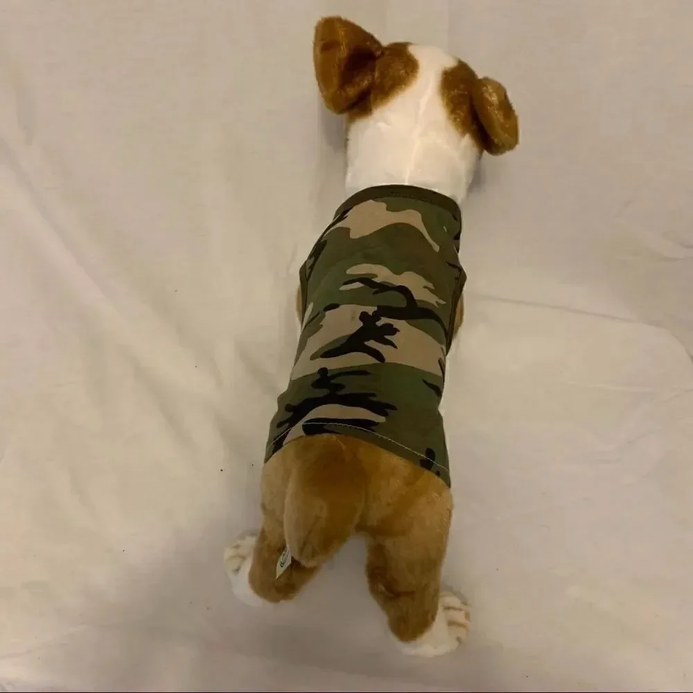 Camo Green Doggie Tank Top Sz S